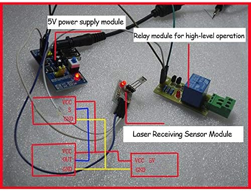 KOOBOOK 5 Adet Lazer Alıcı Sensör Modülü Kurulu Olmayan Modülatör Tüp Arduino için