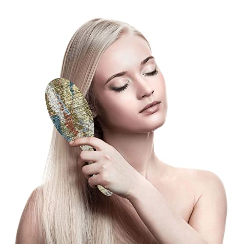 Rustik Soyut Bohemian Baskı hava yastığı Saç Fırçası Profesyonel Saç Tarak hava yastığı Tarak Kadın Kızlar Bayanlar İçin Saç