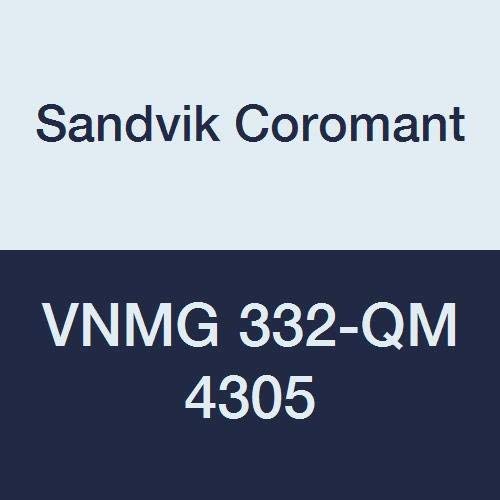 Sandvik Coromant, VNMG 332-QM 4305, Tornalama için T-Max P Kesici Uç, Karbür, Elmas 35°, Nötr Kesim, 4305 Kalite, Ti (C, N) +