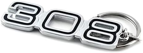 308 Logolu Krom Metal Araba Anahtarlık Anahtarlık