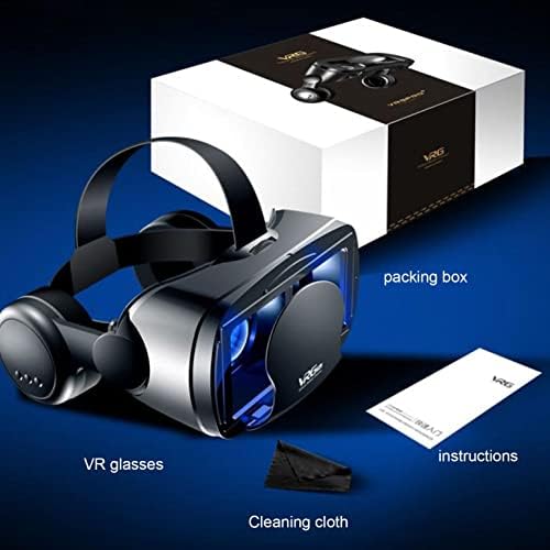 Blu-ray Sürümü 3D Gözlük Kulaklık Sürümü VR-Telefon 3D Gözlük VR Gözlük, 120° Geniş Görüş Açısı, Stereo Kulaklık Oyunlarının