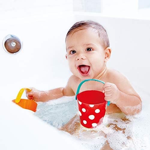 Hape Mutlu Kovalar Seti / Üç Su Çarkı Banyo Zamanı Oyuncakları Yeni Yürümeye Başlayan Çocuklar için, Çok Renkli
