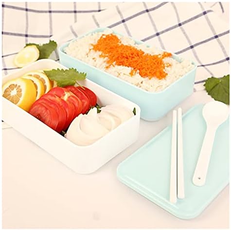 Yemek kabı yemek kabı Taşınabilir Bpa Ücretsiz Bento Kutusu Çatal Sızdırmaz Gıda Konteyner Piknik Okul Ofis Mikrodalga Konteyner