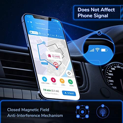 Manyetik Telefon Araç Montaj, Syncwire Mıknatıs Hava Firar Dağı 360° Rotasyon Araç telefonu tutucu Fit için iPhone 11 Pro XS