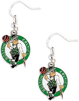 Aminco Uluslararası Boston Celtics Dangle Logo Küpe Seti NBA Charm Hediye