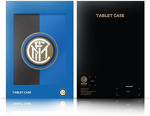Kafa Durumda Tasarımlar Resmen Lisanslı Inter Milan Ev 2021/22 Crest Kiti Deri Kitap Cüzdan Kılıf Kapak Samsung Galaxy Tab ile