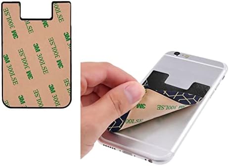 Geometrik Çizgiler Telefon kartı tutucu Cep Telefonu Sopa Kart Cüzdan Kol Cep Telefonu Geri Sopa Cüzdan
