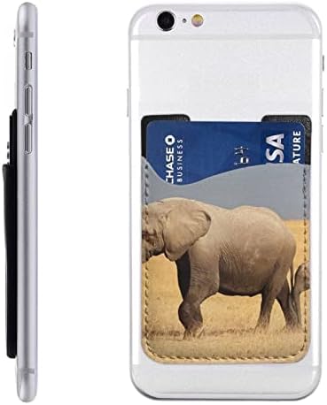 Afrika Fil Telefon kartı tutucu Cep Telefonu Sopa Kart Cüzdan Kol Cep Telefonu Geri Sopa Cüzdan