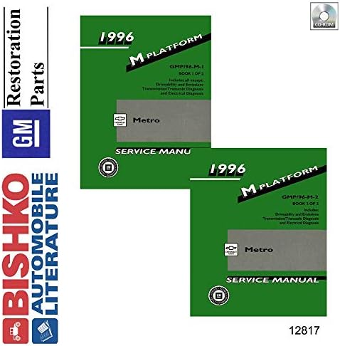 bişko otomotiv edebiyatı 1996 Geo Metro Mağazası Servis Onarım Kılavuzu CD'si