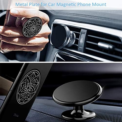 Metal Plaka için Telefon Araba Manyetik Dağı 6 Paketi, mıknatıs Tutucu Disk Değiştirme Kılıf Sticker ile 3 M Yapıştırıcı için