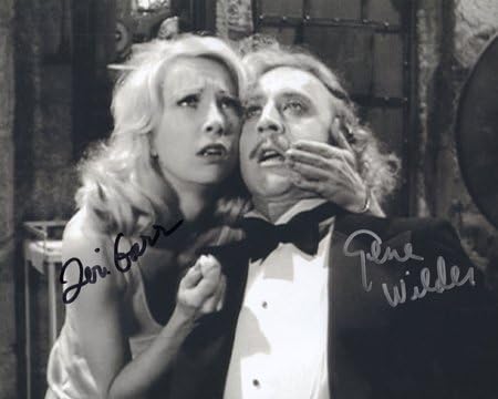 Genç Frankenstein (Gene Wilder & Teri Garr) 8x10 Oyuncu Fotoğrafı Şahsen İmzalandı