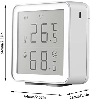 XUEF Termometre Higrometre Kapalı Açık, Dijital Kablosuz Sıcaklık ve Nem Ölçer Monitör