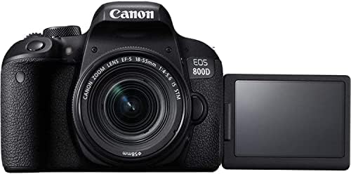 Canon EOS Rebel 800D / T7i DSLR Kamera ile 18-55 4-5. 6 ıs STM Lens (1895C002) + Canon EF 24-70mm Lens + 64 GB Hafıza Kartı +