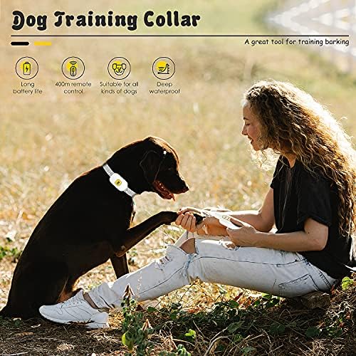 Uzaktan Kumandalı Köpek Eğitim Tasması, Gecikmeden 1600 feet, Küçük, Orta ve Büyük Köpekler için Uygun 3 Bip Sesi, Titreşim ve