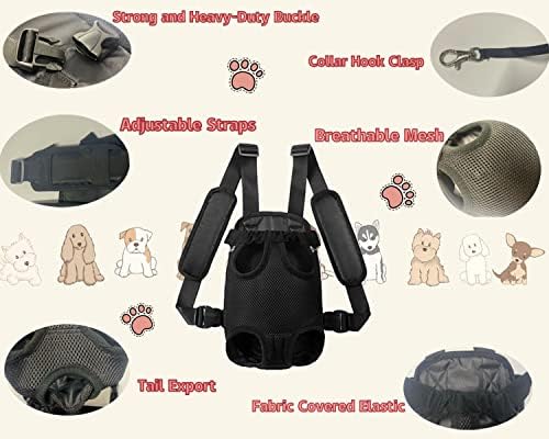 Autlet Köpek Sling Taşıyıcı, El Ücretsiz Nefes Örgü Seyahat Güvenli Kedi Sırt Çantası, ayarlanabilir Köpek Taşıyıcılar için Küçük