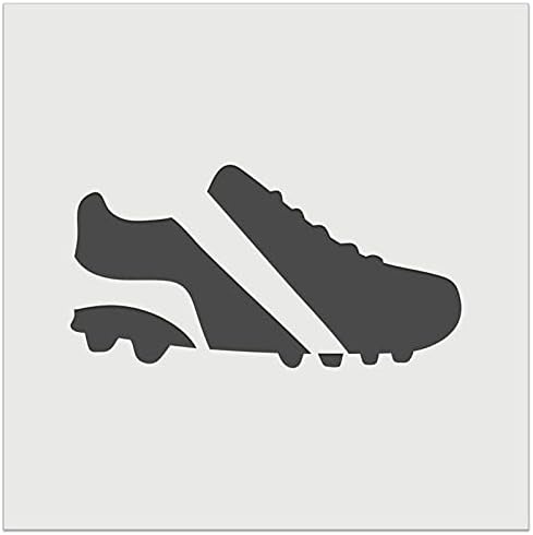 Futbol futbol Cleats spor ayakkabı duvar çerez DIY Zanaat yeniden kullanılabilir şablon-3.5 inç