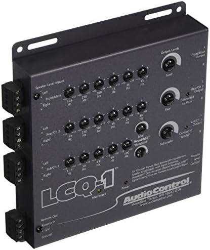 Ses Kontrolü LCQ1 Siyah Renk Ekolayzırlı 6 Kanallı Araç Ses Hattı Çıkışı Dönüştürücü