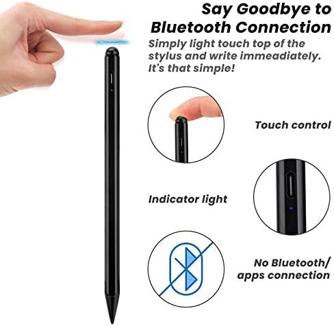 2021 iPad Mini 6 10.2 Stylus Kalem, 1.5 mm Güzel İpucu Stylus Kalem Palm Reddi Apple Kalem ile uyumlu iPad Mini 6 için 2nd Nesil