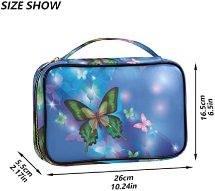 Güzel Kelebek Takı Organizatör Çantası Seyahat Takı Saklama Kutuları için Kolye, Küpe, Yüzük, Bilezik(8vb2b)