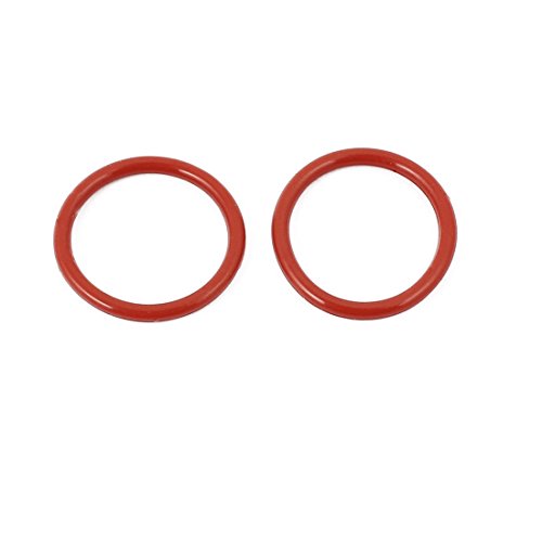 uxcell 30 Adet Kırmızı 15mm x 1.5 mm Silikon Kauçuk Conta O Ring Sızdırmazlık halkası ısıya dayanıklı