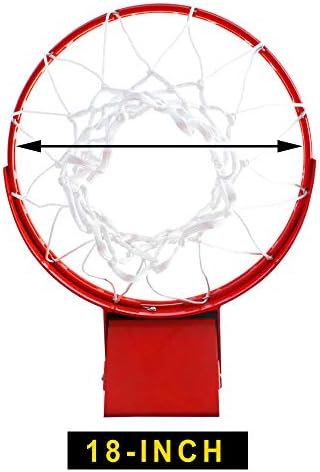 Pro Slam Profesyonel 180 ° Ağır Ayrılıkçı Basketbol Jant, 18 inç Çift Bahar Flex Jant Gol Yedek fit Kapalı ve Açık Backboard