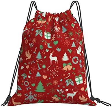 Marat Noel 56 İpli sırt çantası Cinch Polyester Toplu Su Geçirmez Dize Çanta Spor Salonu Yoga Yüzme Seyahat İçin Erkek Kız