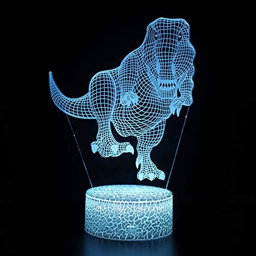 SZG Dinozor Tema masa Lambası 3 Dokunmadan LED gece ışık Ev Odası Gökkuşağı At Lampen Dekorasyon Yaratıcı masa Lambaları için