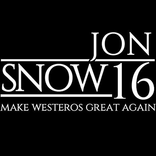 Başkan Parodi Vinil Sticker Araba Çıkartması İçin Jon Snow (6 SİYAH)