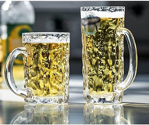 Cam Bira Bardağı Kristal Cam Bira Stein,Geleneksel Bira Bardağı,Kulplu Bira Bardağı, Dondurulabilir Bira Bardağı, Bira Bardağı