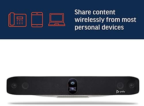 Büyük Konferans Salonları için Poly-Studio X70 Video Çubuğu Poly (Plantronics + Polycom) - Premium 4K Ses ve Video Konferans