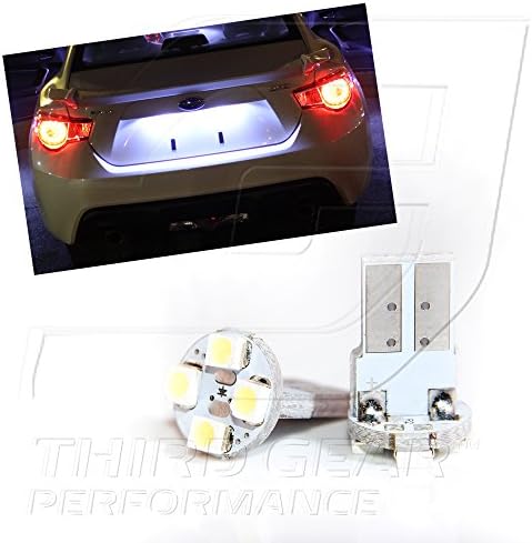 TGP T10 Beyaz 4 LED SMD plaka kama ampuller çifti 1995-2014 Toyota Corolla ile Uyumlu