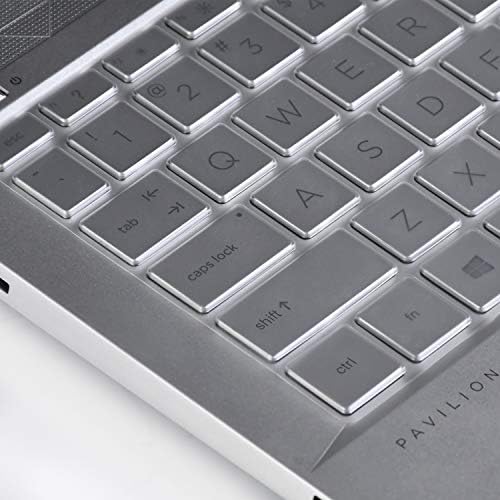 Lapogy Klavye Kapak Cilt için HP Envy X360 13.3 inç Laptop ile Parmak İzi Okuyucu Aksesuarları, prim Ultra İnce TPU Klavye Koruyucu,