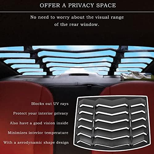 Dantı Siyah Arka ve Yan Pencere Panjur Güneş Gölge Kapak GT Lambo Tarzı Dodge Charger 2011-2021 ıçin