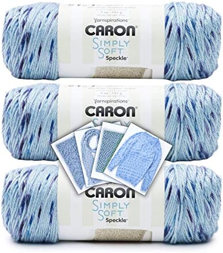 Caron Simple Soft Speckle Yarn - Renkli Desenli 3'lü Paket (Galaksi)