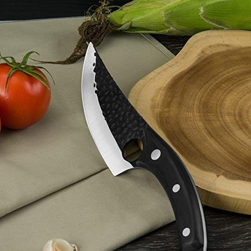 XYJ TAM TANG 6 İnç Dilim kemiksi saplı bıçak El Yapımı Paslanmaz Çelik Balık Fileto Bıçaklar Deri Kılıf İle Sırp Şef kasap bıçağı