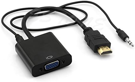 huanyudaeroy HDMI Uyumlu VGA Adaptörü Dönüştürücü için Ses HDMI Uyumlu PC Dizüstü HD