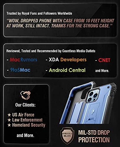 Şiirsel Devrim Serisi iPhone için kılıf 13 Pro Max 6.7 inç (2021 Sürümü), Tam Gövdeli Sağlam Çift Katmanlı Darbeye Dayanıklı