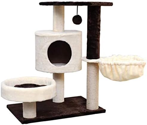 VVPONMEIQS Kedi Tırmanma Çerçevesi, Kedi Ağacı, Kedi Tırmalama tahtası, İnteraktif Oyuncaklar, Sisal Sütun, 40×60×75 cm