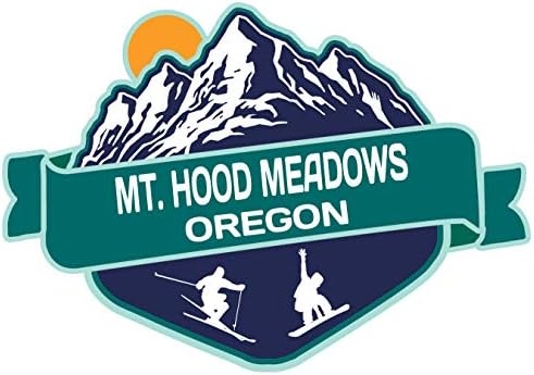 Mt. Hood Meadows Oregon Kayak Maceraları Hatıra 2 İnç Vinil Decal Sticker Kurulu Tasarım