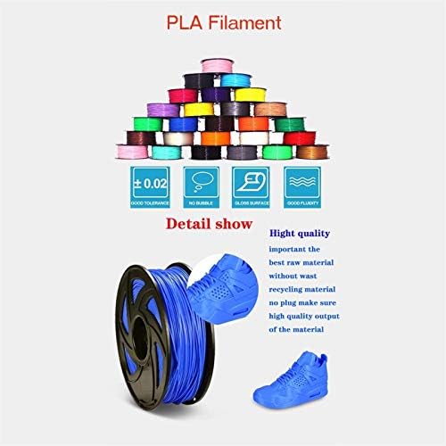 2Pcs0. 5KG 1.75 mm PLA Filament, 3D Yazıcı Filament, Mutil-renkler Yazdırmak İçin Çeşitli Modeller, FDM 3D Yazıcı Malzemeleri