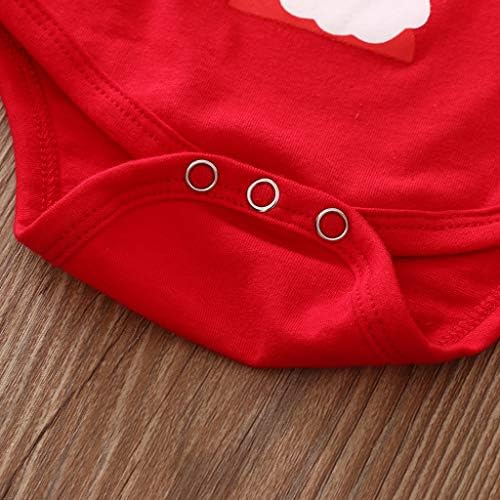 Erkek bebek Benim Ilk Noel Uzun Kollu Romper Bodysuit + Geyik Baskı Pantolon 3 Adet Noel Kıyafet Seti