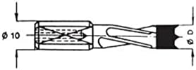 Metrik Brad Noktalı Delme Uçları (karbür uçlu) - SHK 10mm / CD 16mm / OL 57mm / LH