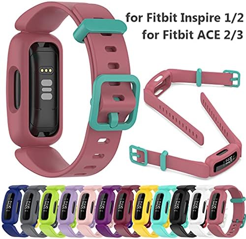 Sımayıxxch Kayış için Fitbit ACE - 3 Band Sapanlar için Fitbit Inspire-2 / HR Kordonlu Saat Aksesuarları, Kuvars Mekanik için