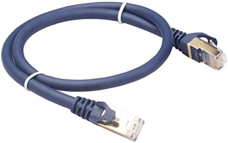 Cat8 Ethernet Kablosu, 3.3 FT, Altın Kaplama RJ45 Konnektörlü 2000Mhz, 6ft Yüksek Hızlı 26AWG Cat8 LAN Ağ Kablosu 40Gbps, Açık