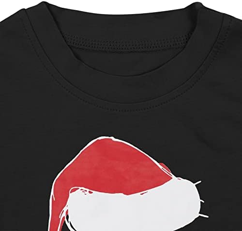 Toddler Noel Gömlek Kuzeni Ekip Tshirt Komik Aile Eşleştirme Üst Rahat Kazak Kısa Kollu Noel Giysileri