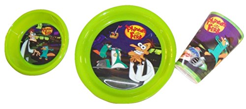 Phineas ve Ferb Merceksi Masa Örtüsü ~ Çılgın Bilim Adamı ( Tabak, Kase, Bardak)