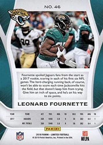 2018 Sınırlı Futbol 46 Leonard Fournette Jacksonville Jaguars Panini Amerika'dan Resmi NFL Ticaret Kartı