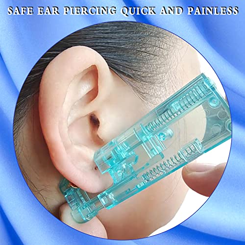 Gümüş Kulak Piercing Kiti Kulak çivi tabancası Tek Kullanımlık Aseptik Ev Kulak Piercing Tabancası Taşınabilir Kulak Piercing