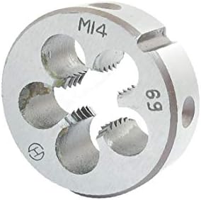 X-DREE Çelik 38mm Dış Çap Metrik M14 Vida Dişi Yuvarlak Kalıp Aracı (Herramienta de matriz redonda de rosca roscada de acero