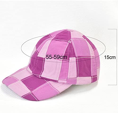 Aurora Tasarım Unisex Ekose Baskı Şapka Ayarlanabilir beyzbol şapkası Yumuşak Pamuk Kontrol Baskı Açık Şapka Kap Erkekler Kadınlar